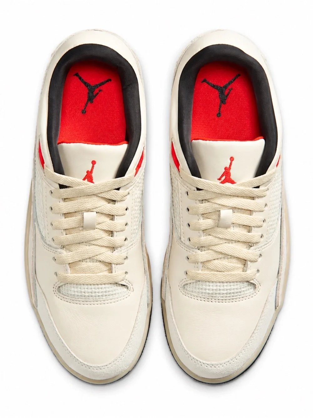 Jordan Flight Court SE Women Cream & Black Low-Top Sneakers Size 7.5 NEW